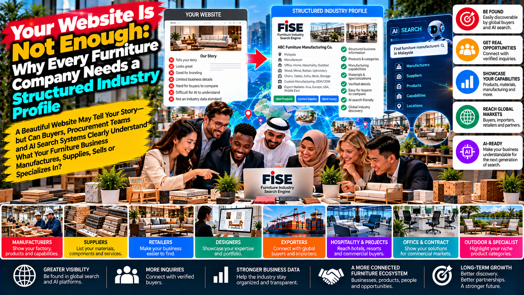 Your Website Is Not Enough: Why Every Furniture Company Needs a Structured Industry Profile